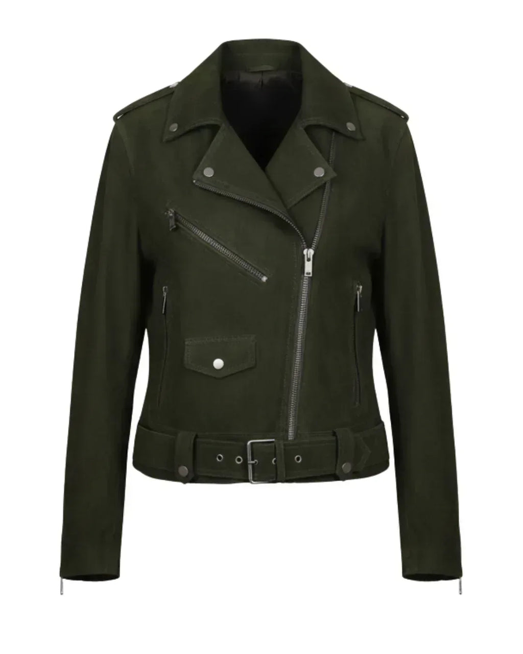Forest Line Leather Jacket - Glacier Leather
