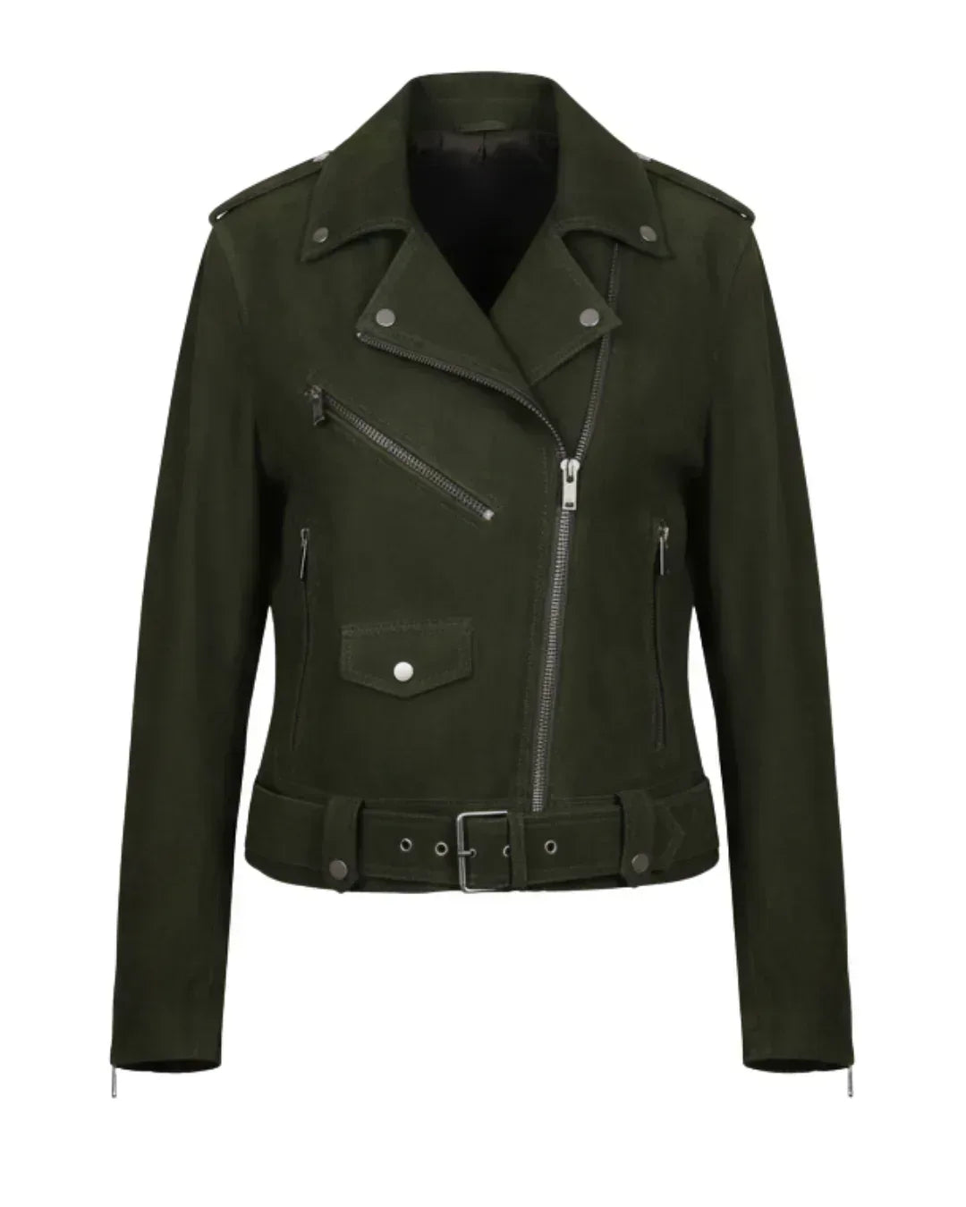 Forest Line Leather Jacket - Glacier Leather