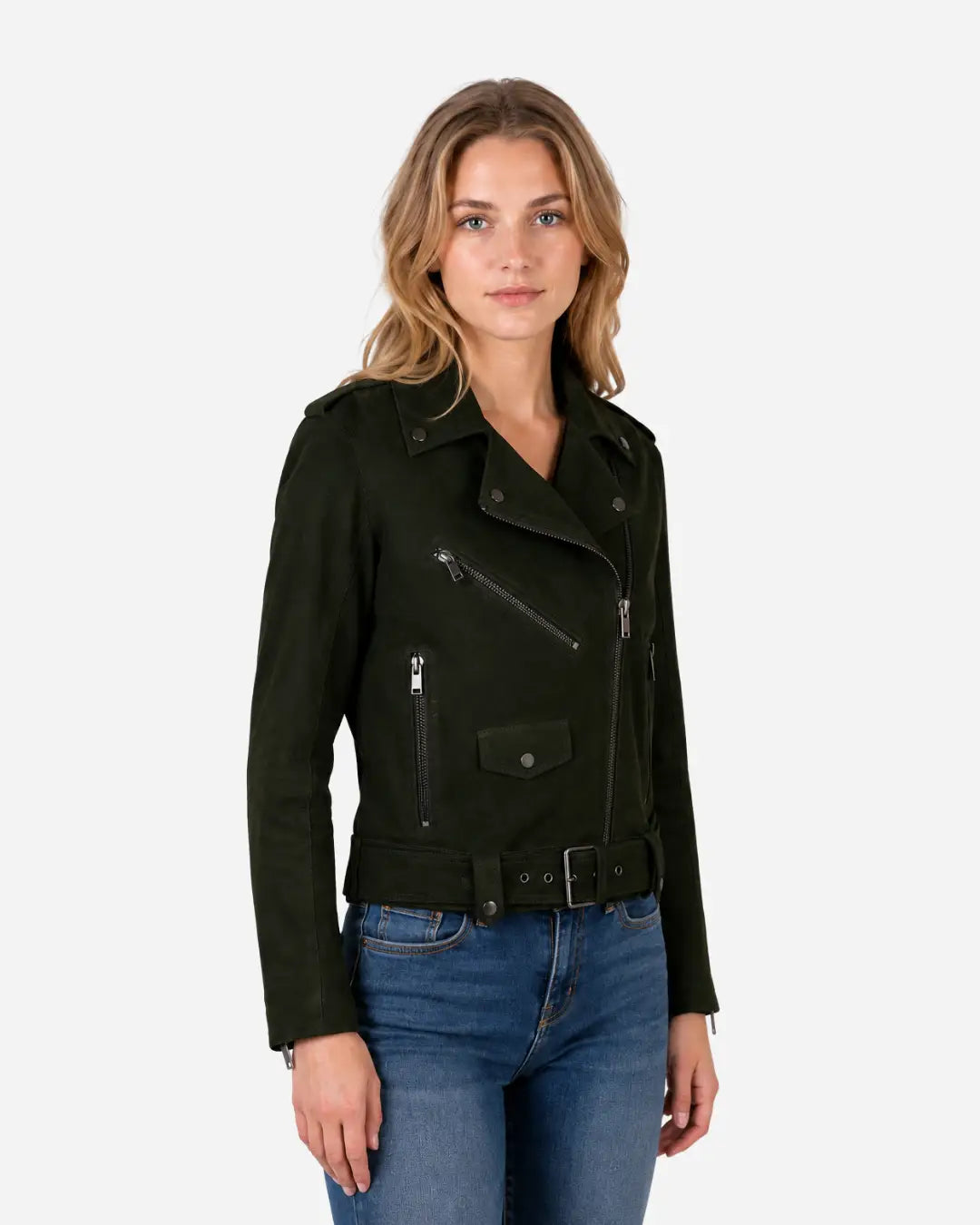 Forest Line Leather Jacket