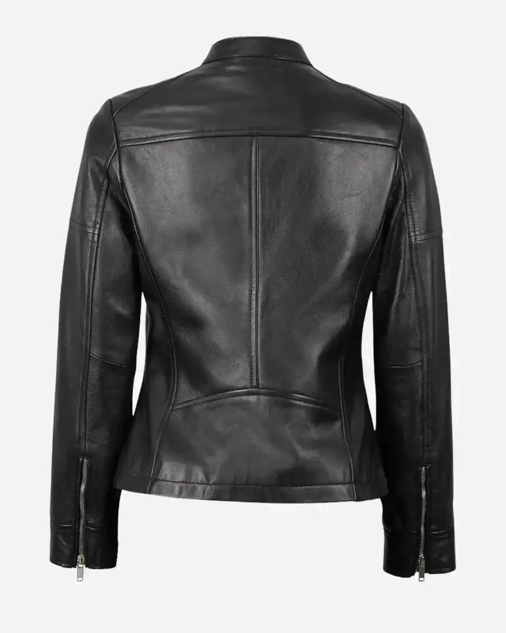 Heritage Weave Black Leather Jacket - Glacier Leather