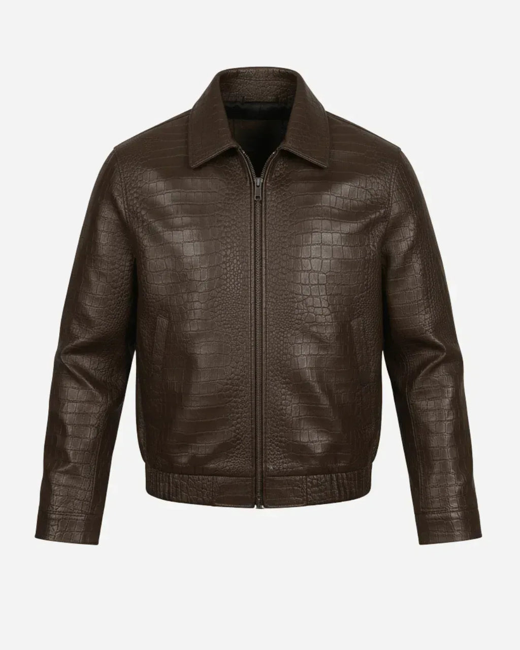 Imperial Brown Crocodile Jacket