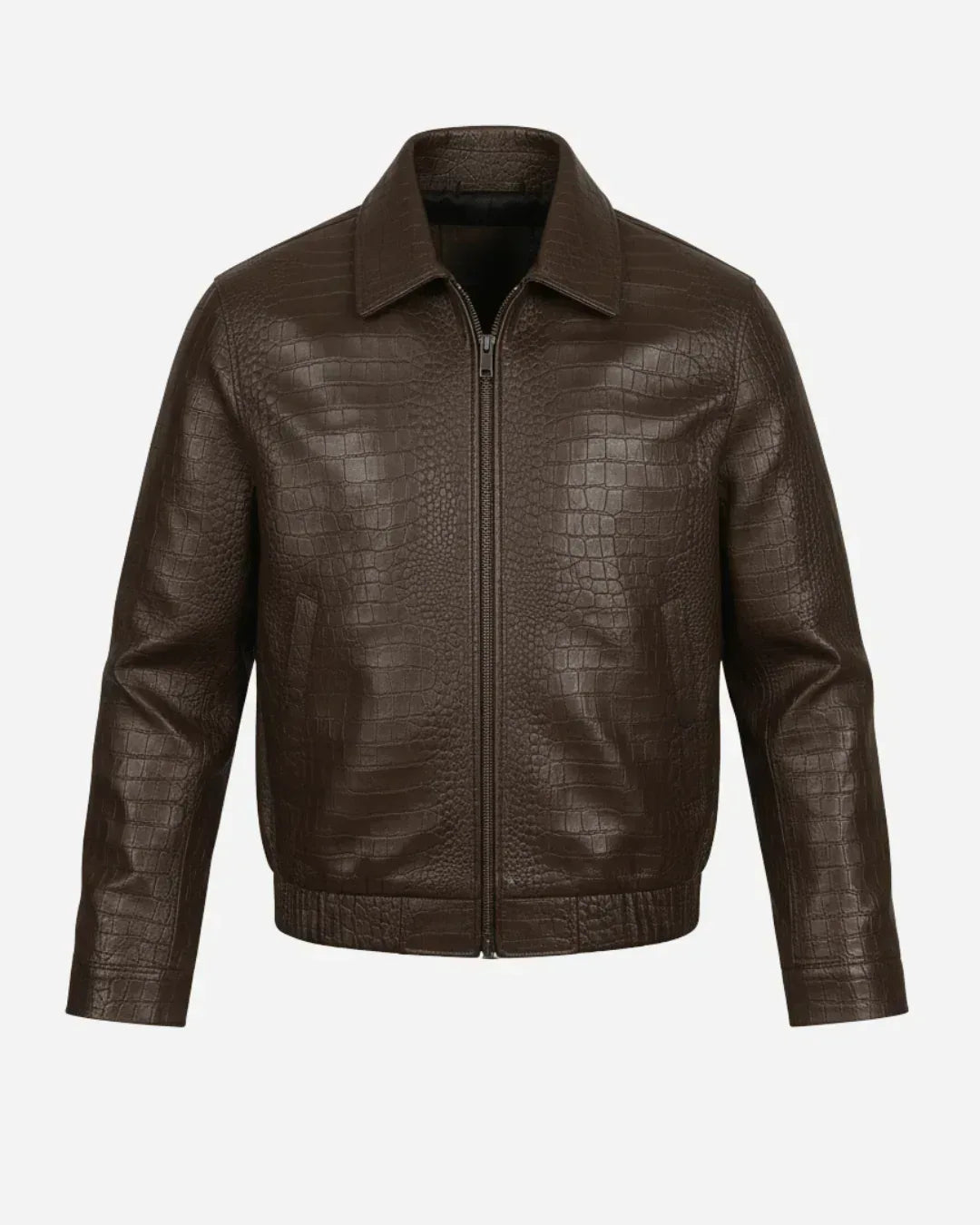 Imperial Brown Crocodile Jacket