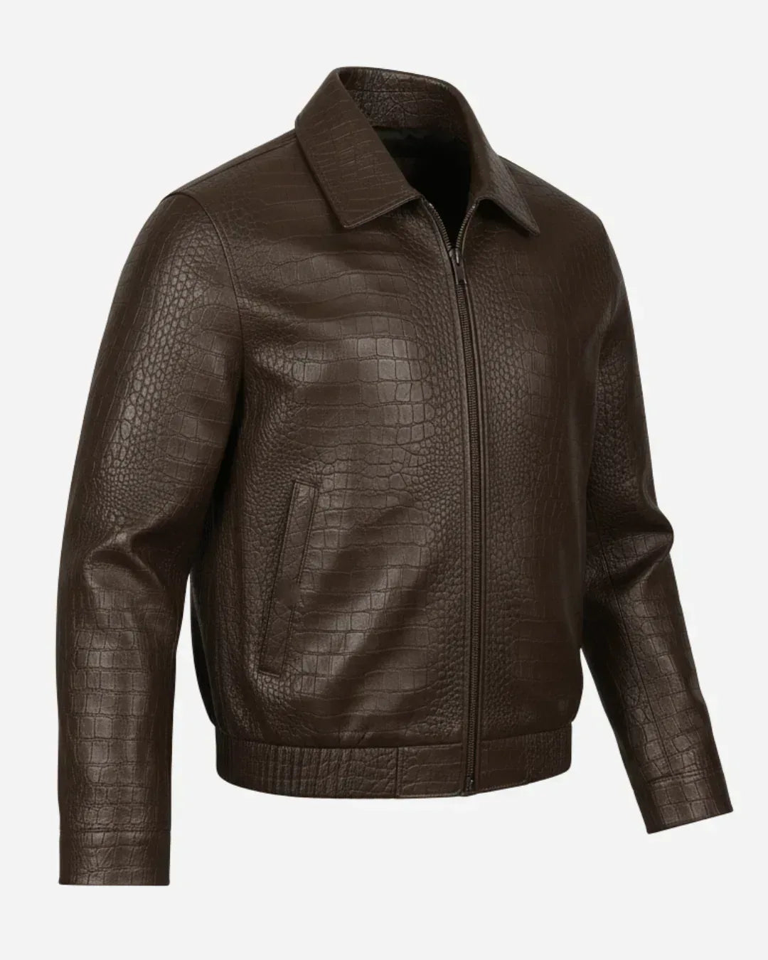 Imperial Brown Crocodile Jacket