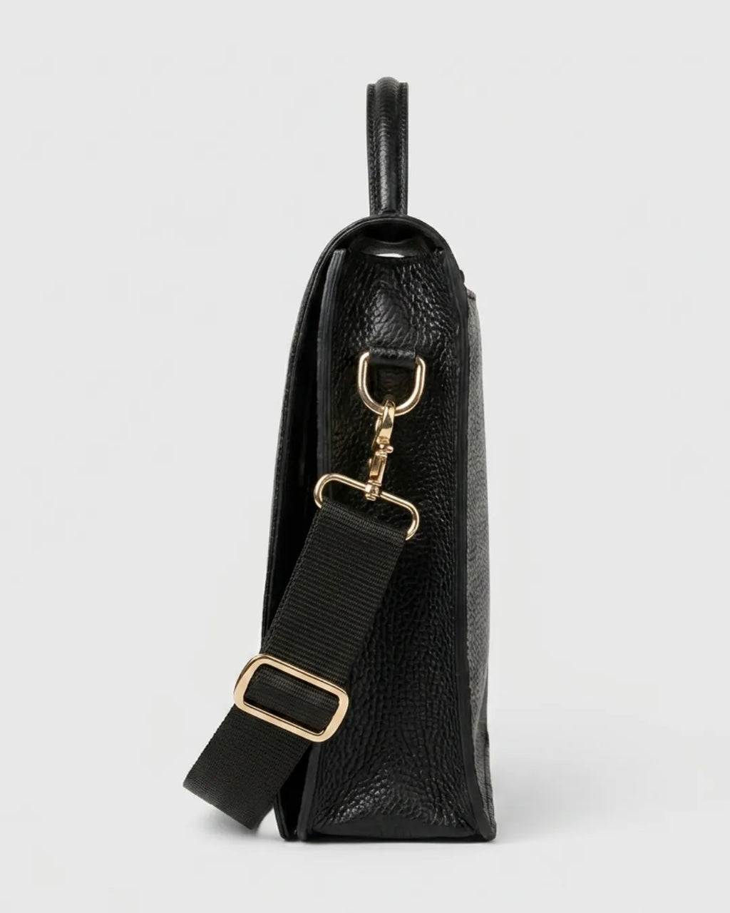 Midnight Weave Executive Leather Bag