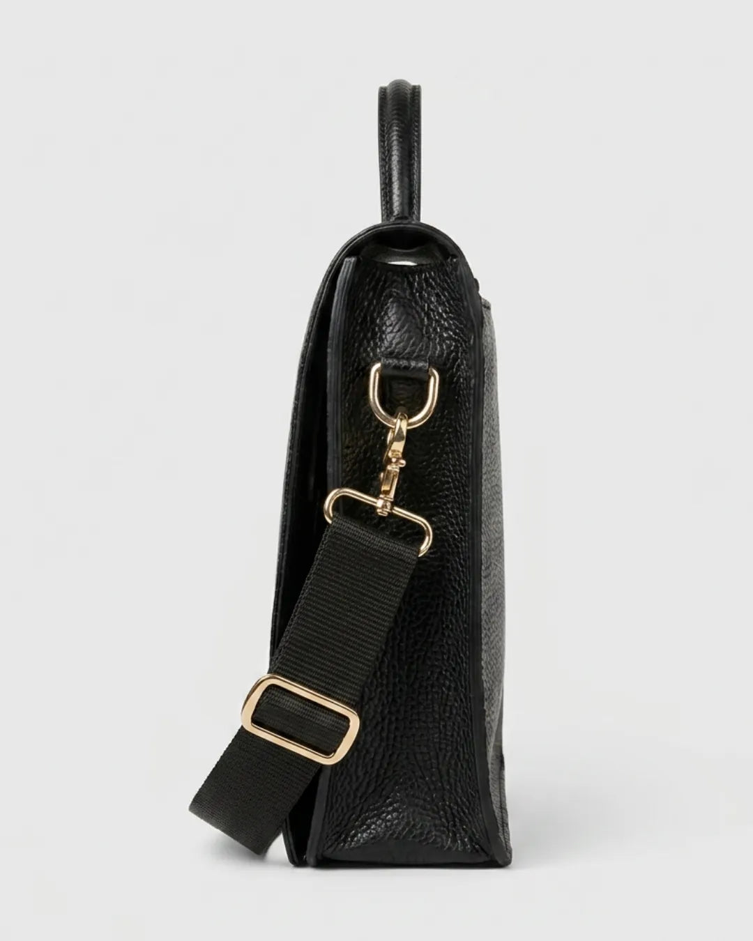 Midnight Weave Executive Leather Bag