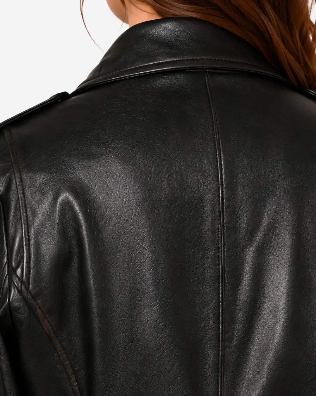 Lambskin leather biker jacket for women with free shipping 