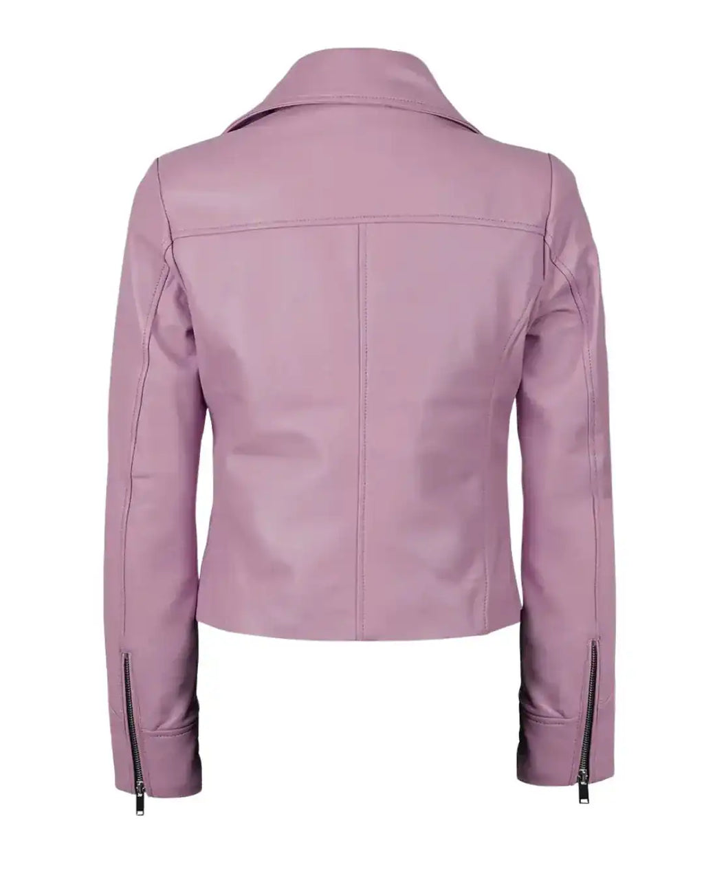 Pink Women Biker Real Leather Jacket - Glacier Leather