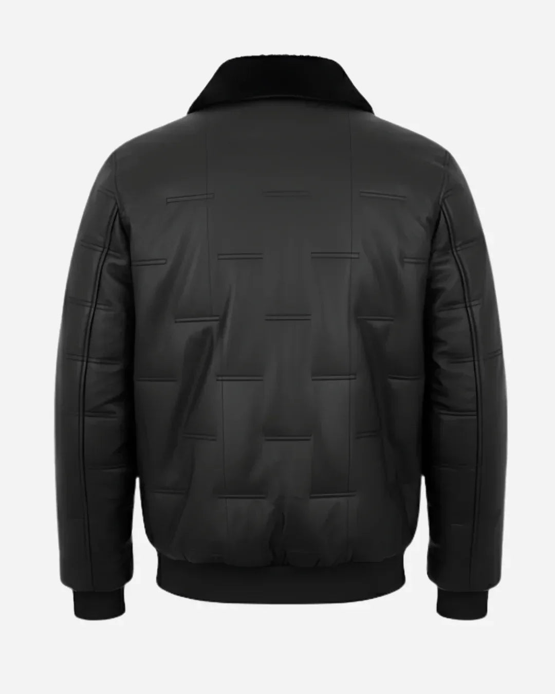 Northline Black Shear Collar Leather Jacket