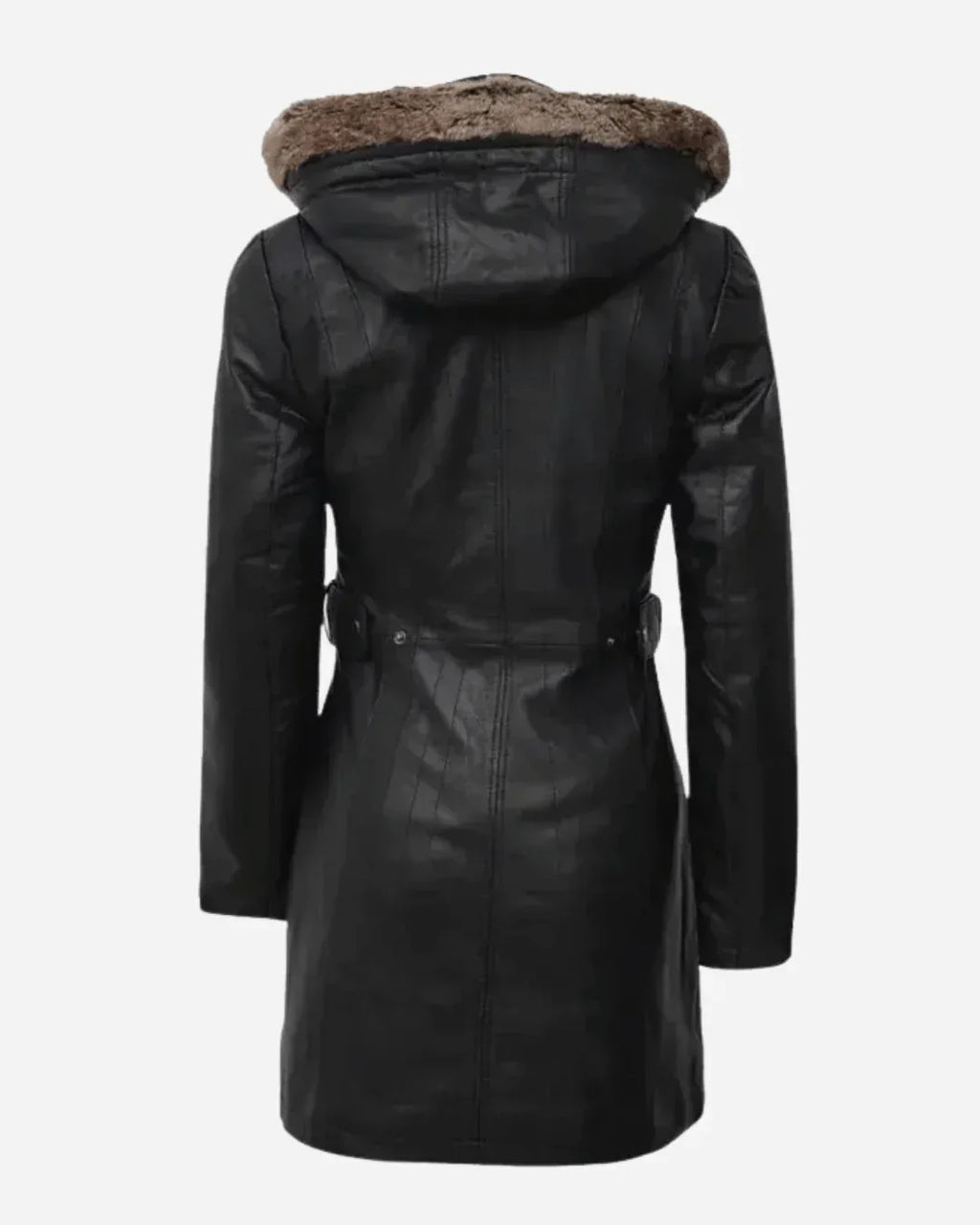 Women's Valencia Women Lambskin Black Long Jacket